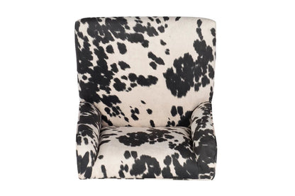 Draper Office Chair - Black And White Cow Print - Ethereal Company