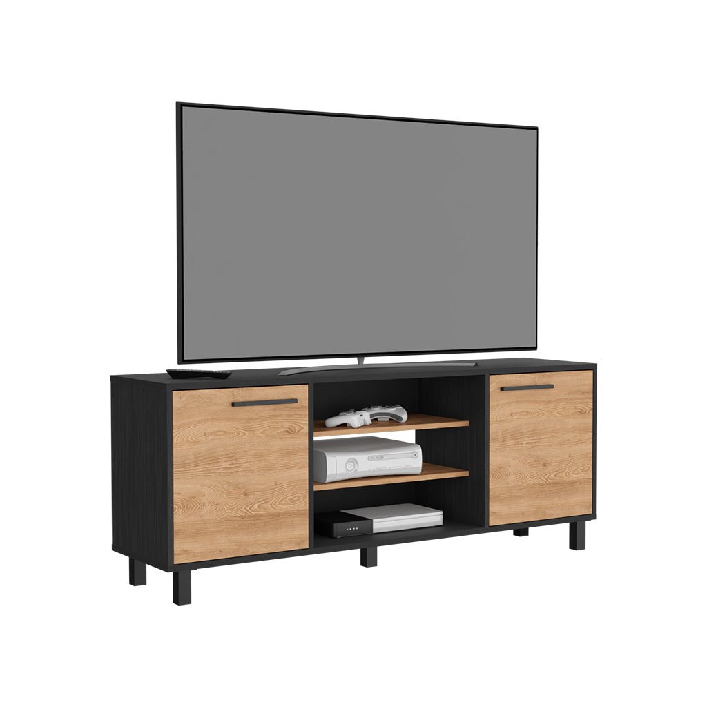 Egeo Tv Stand for TV´s up 60&quot;, Two Cabinets, Three Shelves, Five Legs, Four Shelves - Ethereal Company