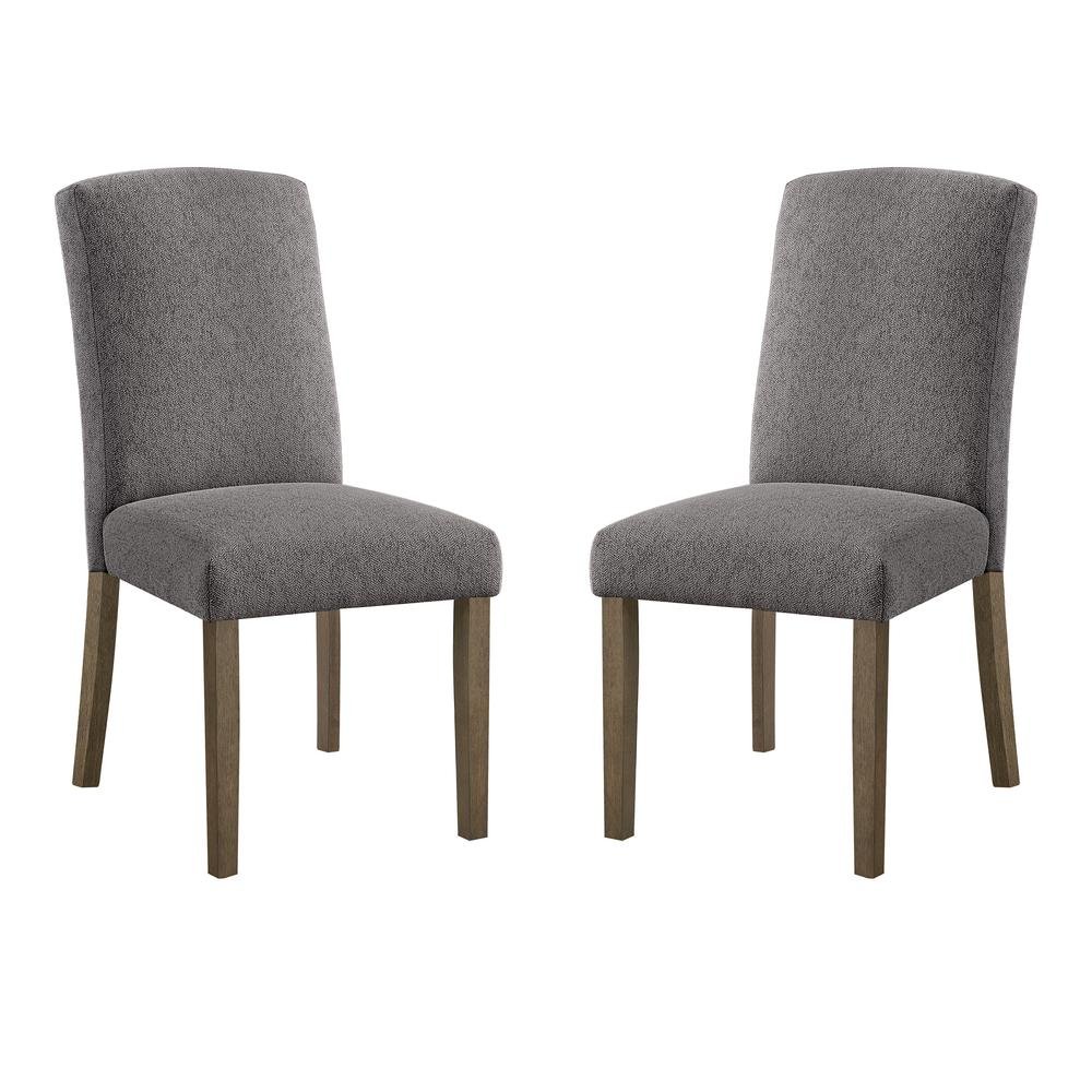 Everly Dining Chair 2pk, Charcoal - Ethereal Company