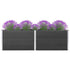 Garden Raised Bed 78.7"x19.7"x35.8" WPC Gray - Ethereal Company