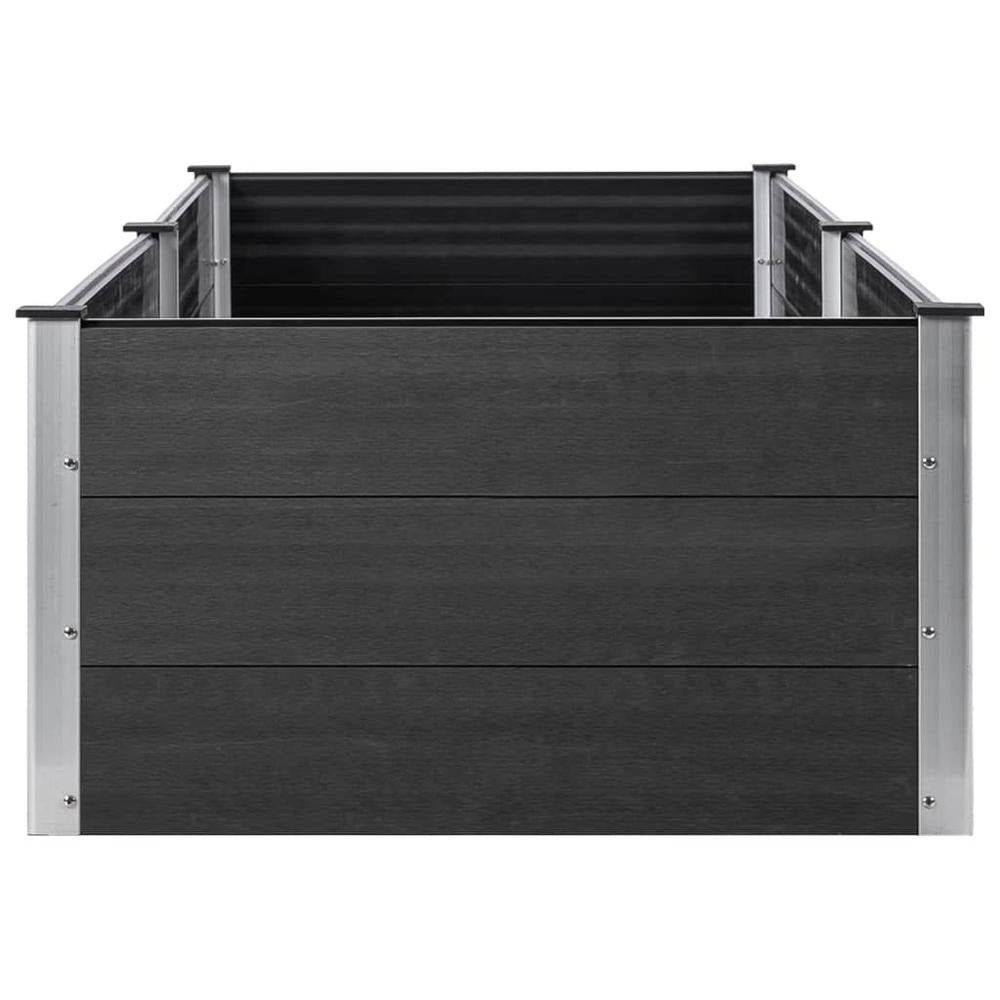 Garden Raised Bed 78.7&quot;x39.4&quot;x21.3&quot; WPC Gray - Ethereal Company