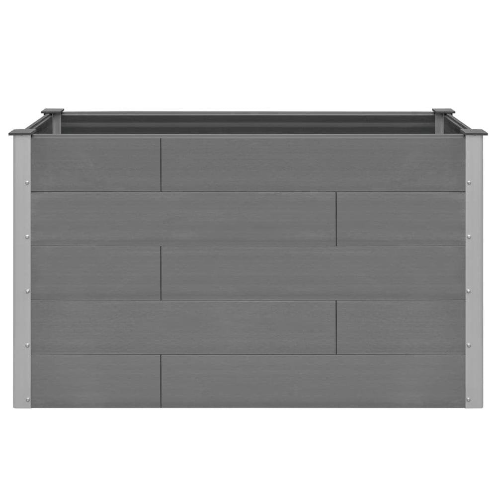 Garden Raised Bed WPC 59.1&quot;x19.7&quot;x35.8&quot; Gray - Ethereal Company