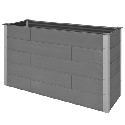 Garden Raised Bed WPC 59.1&quot;x19.7&quot;x35.8&quot; Gray - Ethereal Company