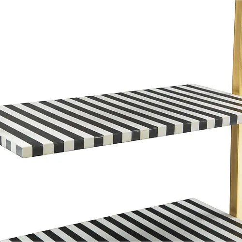 Gothitelle Shelf - Black/ White Stripes - Ethereal Company