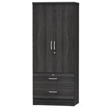 Grace Wardrobe Armoire in Gray - Ethereal Company