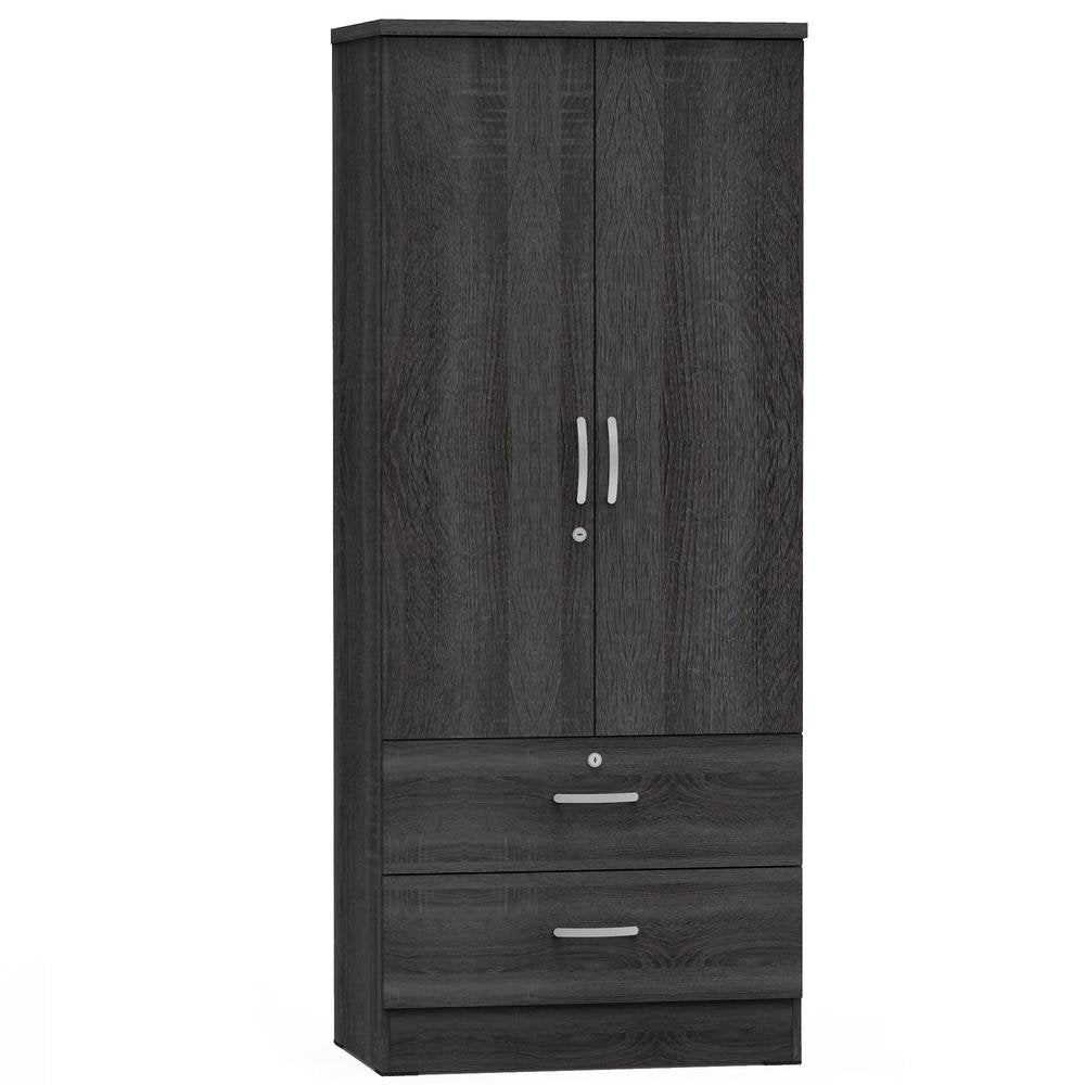 Grace Wardrobe Armoire in Gray - Ethereal Company