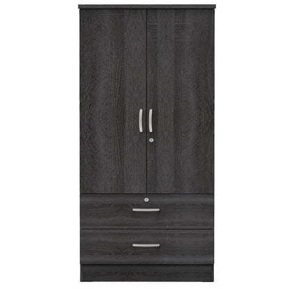 Grace Wardrobe Armoire in Gray - Ethereal Company