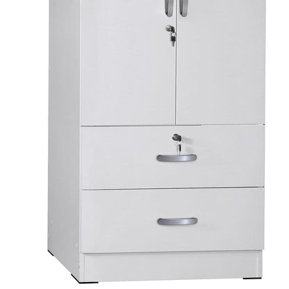 Grace Wardrobe Armoire in White - Ethereal Company