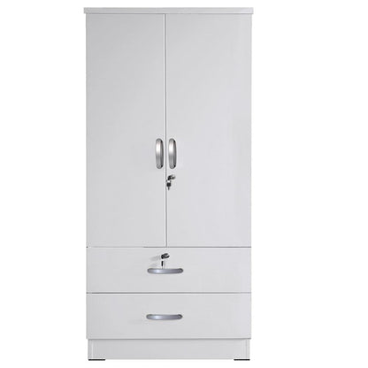 Grace Wardrobe Armoire in White - Ethereal Company