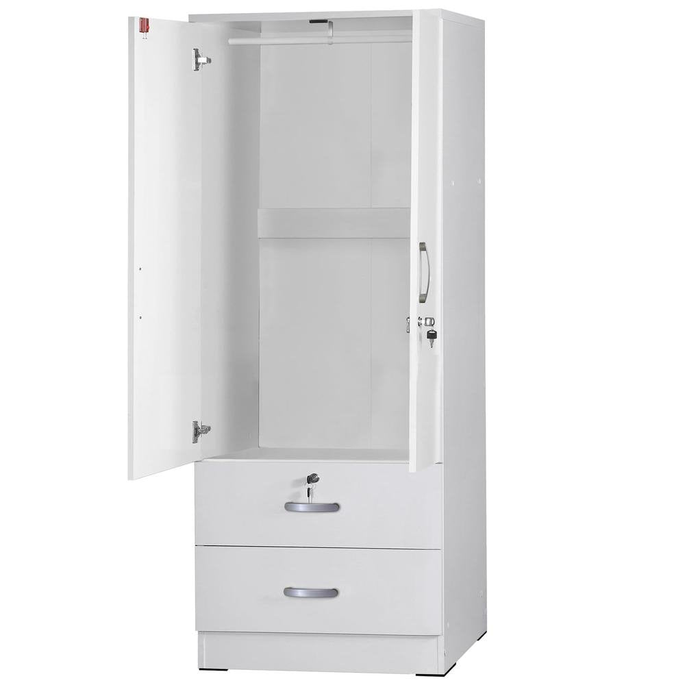 Grace Wardrobe Armoire in White - Ethereal Company