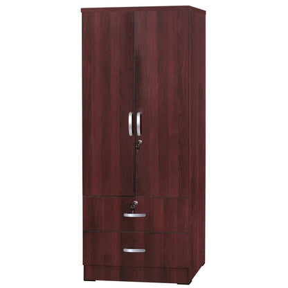 Grace Wardrobe Armoire - Mahogany - Ethereal Company