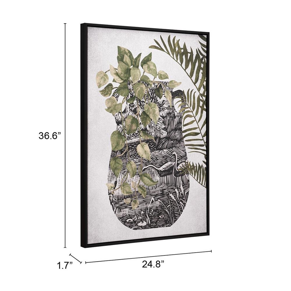 Greenery Canvas Wall Art Multicolor - Ethereal Company