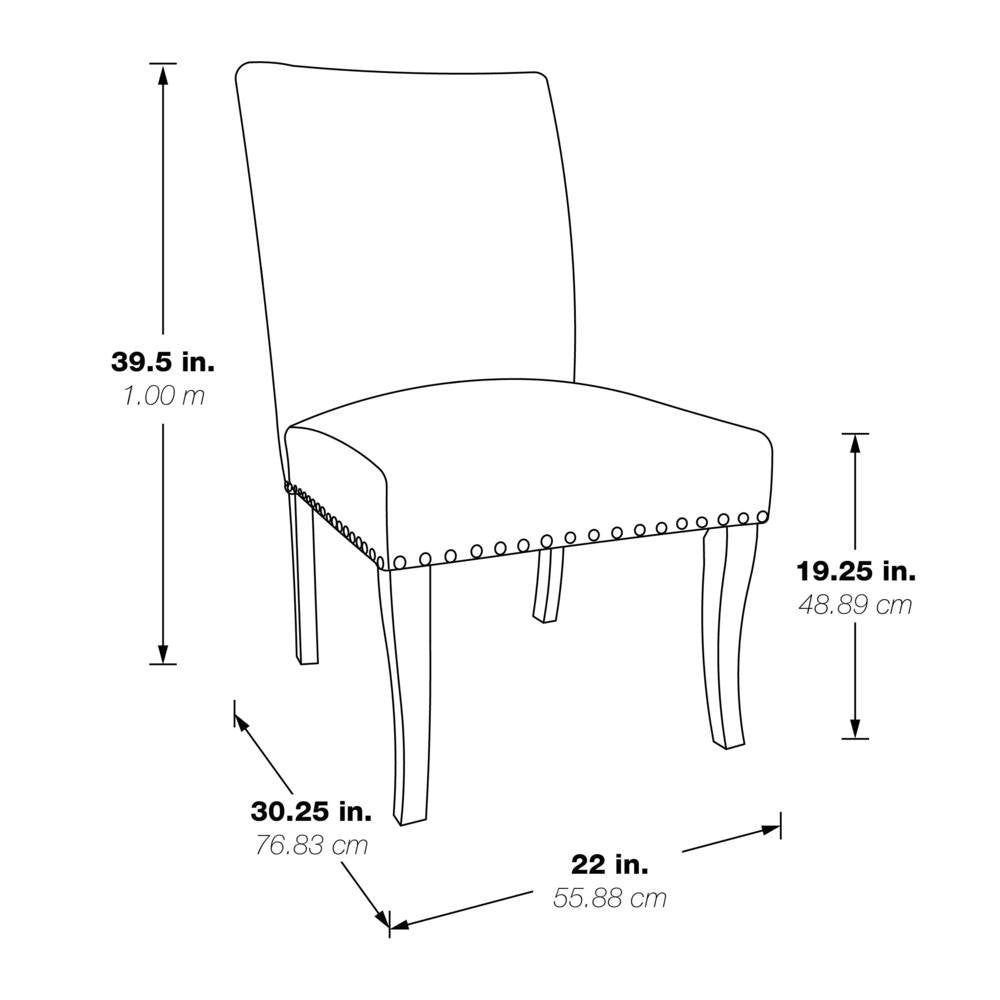 Hamilton Dining Chair 2 Pk, Atlantic - Ethereal Company