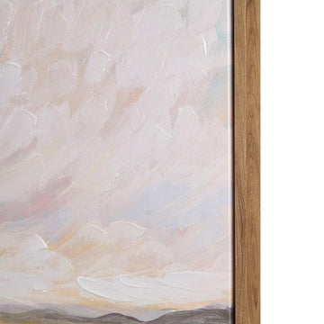Hand Embellished Framed Canvas Abstract Lanscape Wall Art - Ethereal Company