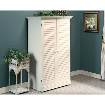 Harbor View Craft Armoire - Antique White - Ethereal Company
