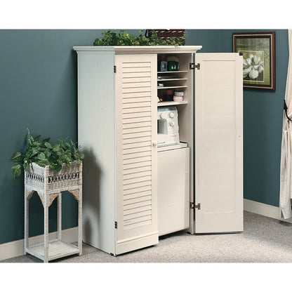 Harbor View Craft Armoire - Antique White - Ethereal Company