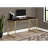 Hawthorne Computer Desk 48" Cappuccino & Gold - Ethereal Company