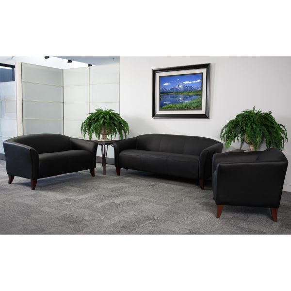 HERCULES Imperial Series Black LeatherSoft Sofa - Ethereal Company