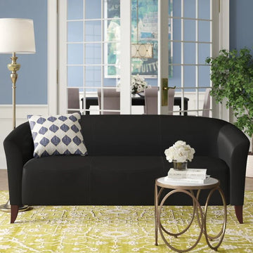 HERCULES Imperial Series Black LeatherSoft Sofa - Ethereal Company