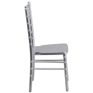 HERCULES Series Silver Wood Chiavari Chair - Ethereal Company