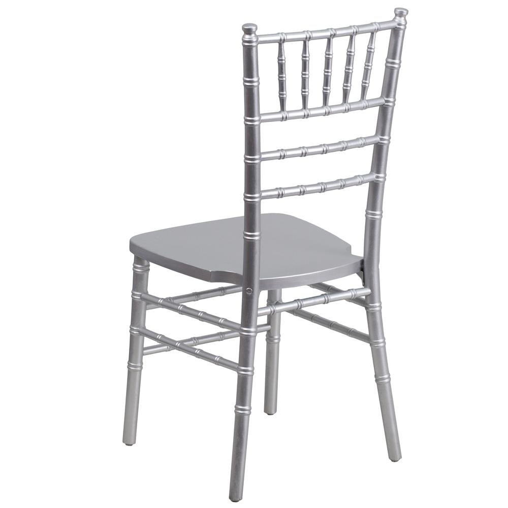 HERCULES Series Silver Wood Chiavari Chair - Ethereal Company