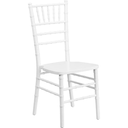 HERCULES Series White Wood Chiavari Chair - Ethereal Company
