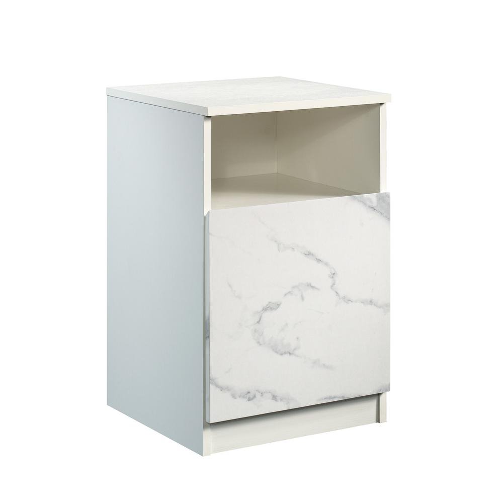 Hudson Court Nightstand-Pearl/Oak - Ethereal Company