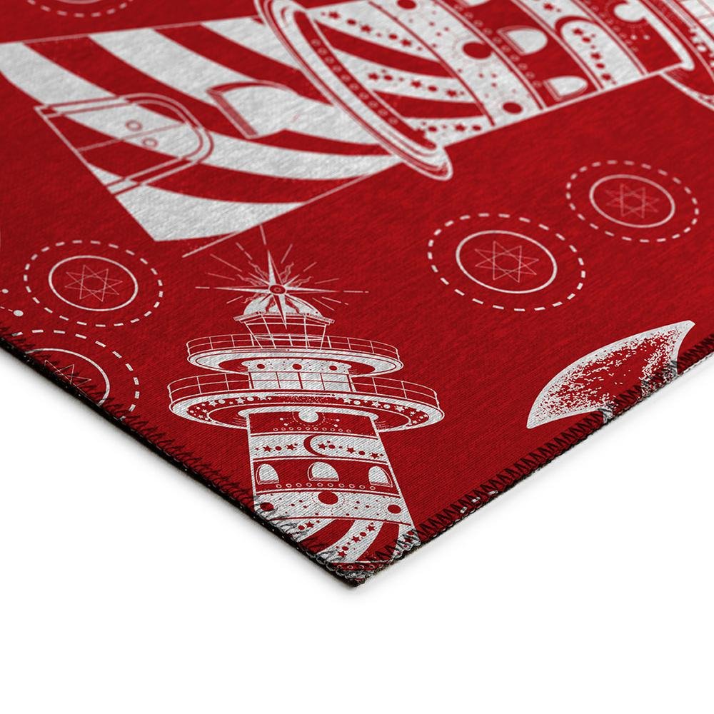 Indoor/Outdoor Harbor HA9 Red Washable 3&