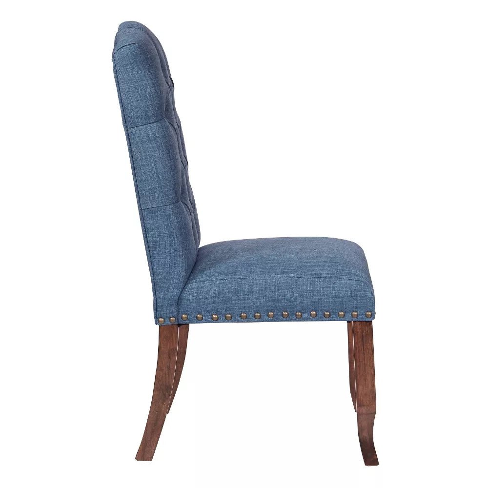 Jessica Tufted Dining Chair - Blue - Ethereal Company