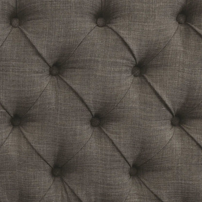 Jessica Tufted Wing Dining Chair - Charcoal Fabric - Ethereal Company