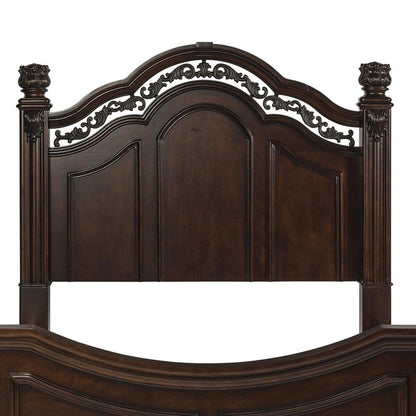 King Poster Headboard Traditional Brown - Ethereal Company