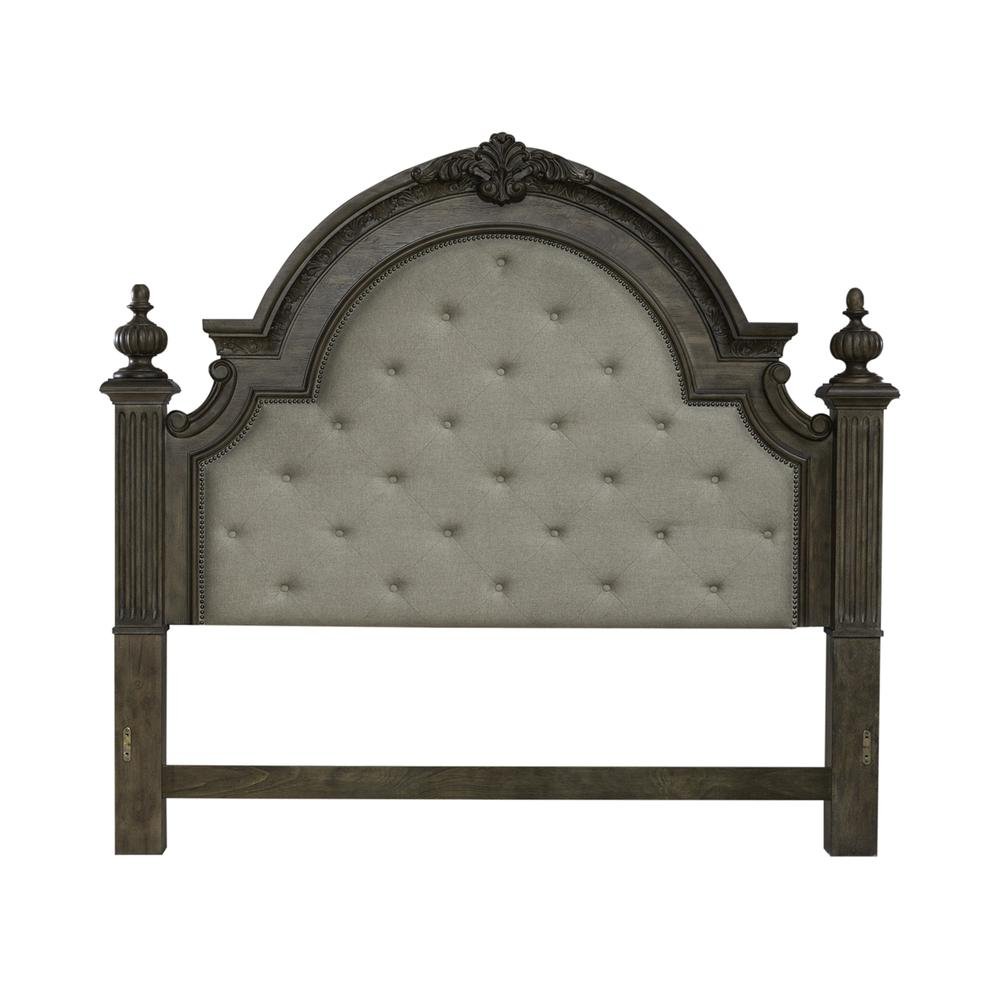 King Upholstered Poster Headboard Traditional Brown - Ethereal Company