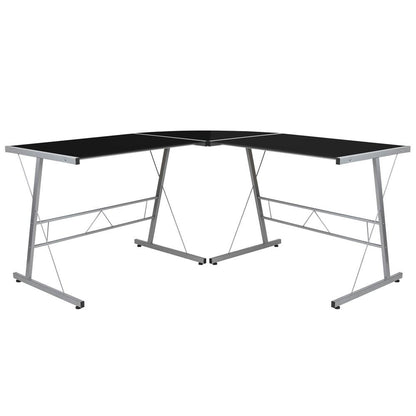L-Shaped Computer Corner Desk 83.5&quot; - Black - Ethereal Company