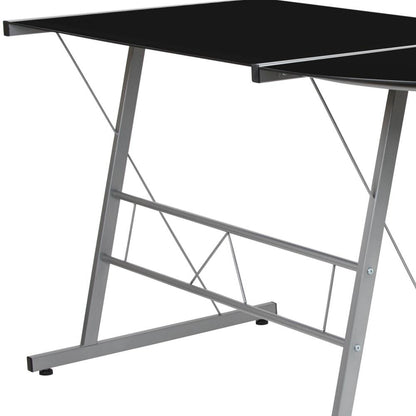 L-Shaped Computer Corner Desk 83.5&quot; - Black - Ethereal Company