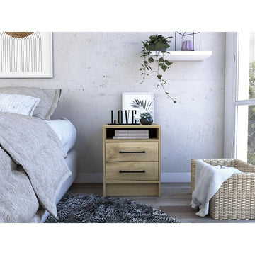 Leyva Nightstand - Light Oak - Ethereal Company