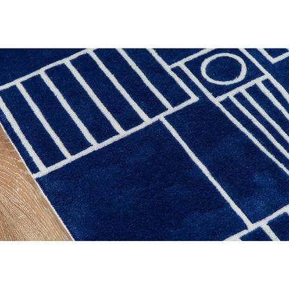Lil Mo Hipster Area Rug, Navy, 4&