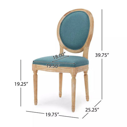 Lillian Oval Back Chair - Klein Azure - Ethereal Company