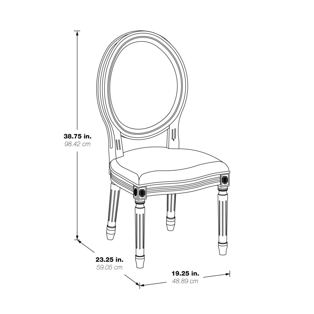 Lillian Oval Back Chair - Otter - Ethereal Company