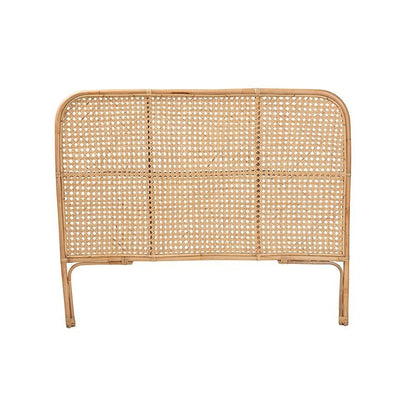 Linette Bohemian Rattan Queen Size Standalone Headboard - Ethereal Company