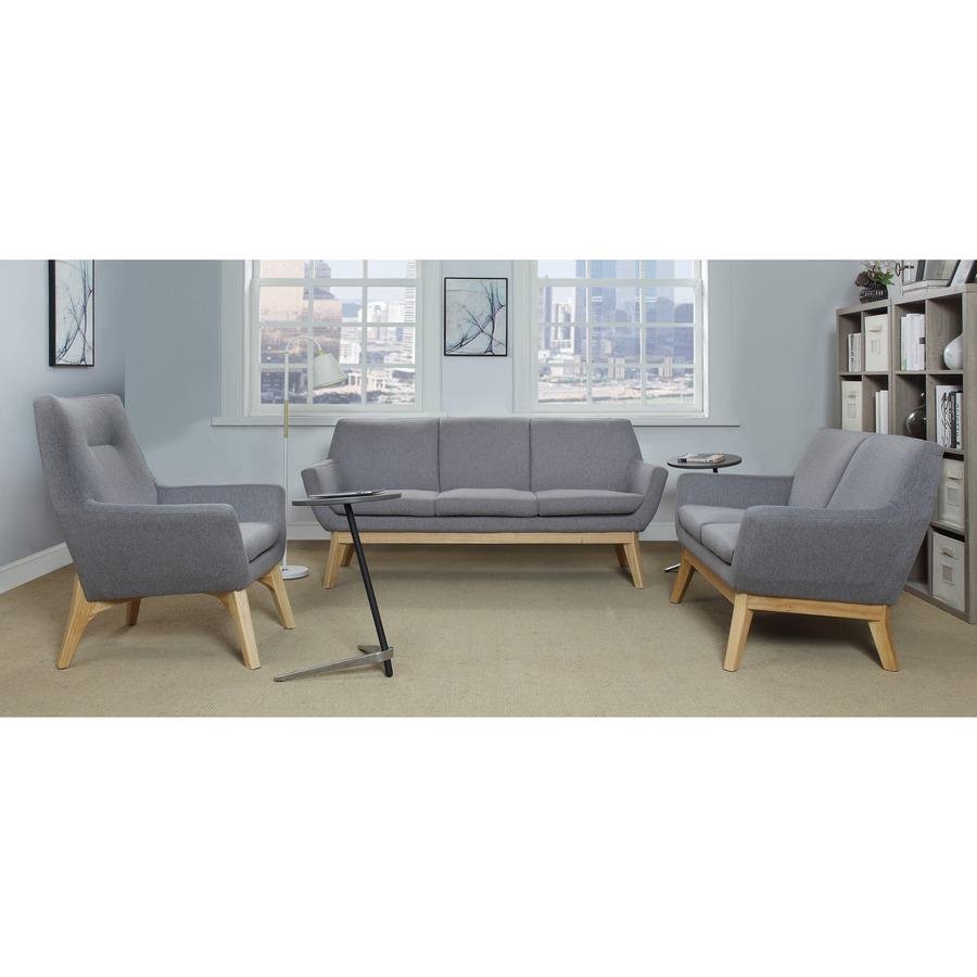 Lorell Quintessence Collection Upholstered Sofa - Gray - Ethereal Company
