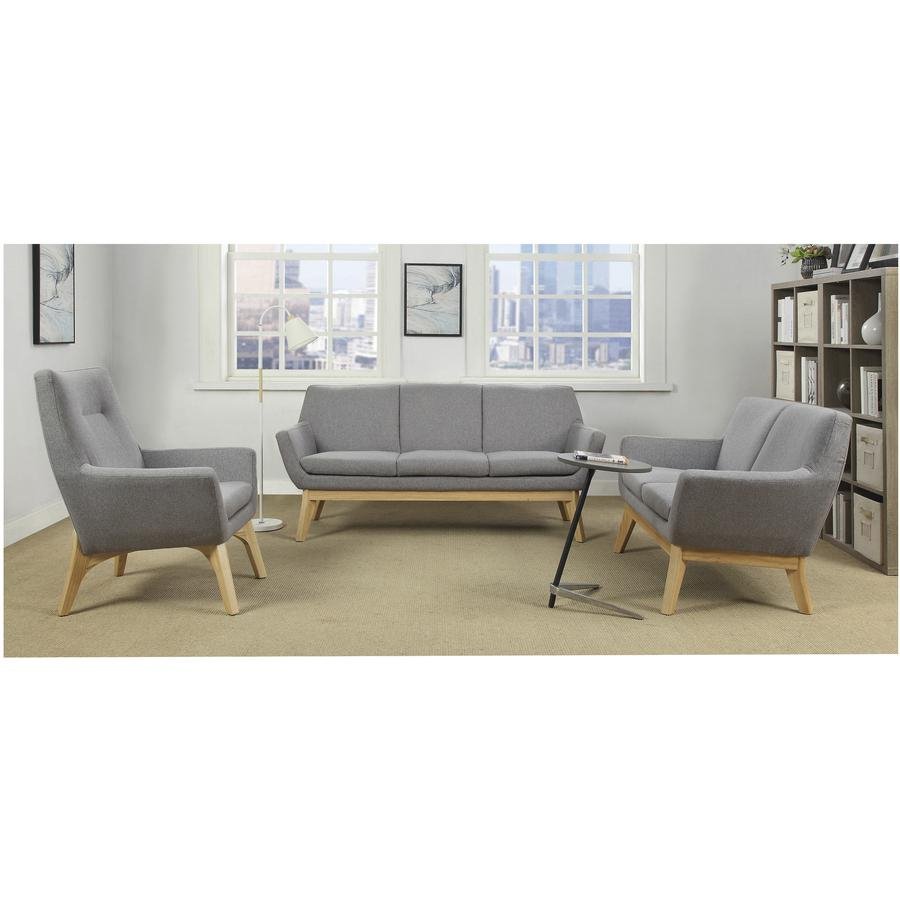 Lorell Quintessence Collection Upholstered Sofa - Gray - Ethereal Company