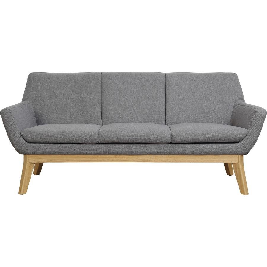 Lorell Quintessence Collection Upholstered Sofa - Gray - Ethereal Company