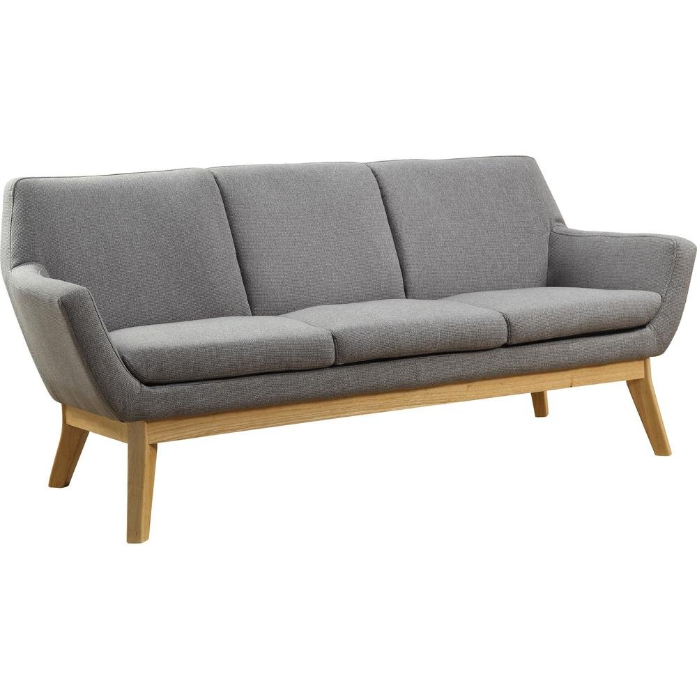 Lorell Quintessence Collection Upholstered Sofa - Gray - Ethereal Company