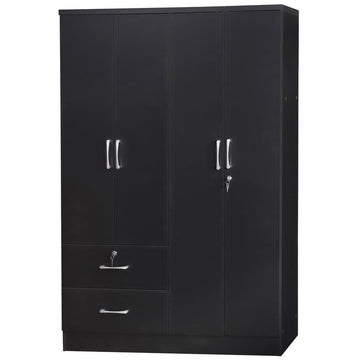 Luna Modern Armoire in Black - Ethereal Company