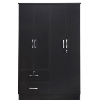 Luna Modern Armoire in Black - Ethereal Company