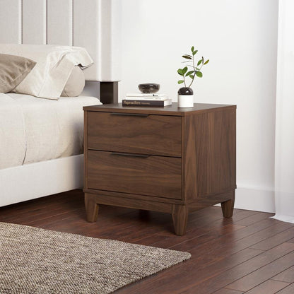 Mackay Modern Nightstand, Walnut - Ethereal Company