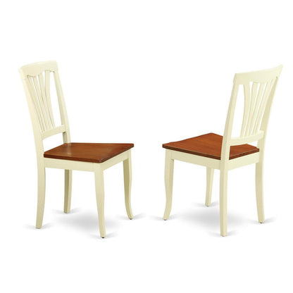 Maximilian Pedestal Oval Dining Table and 6 Dining Chairs Buttermilk &amp; Cherry - Ethereal Company