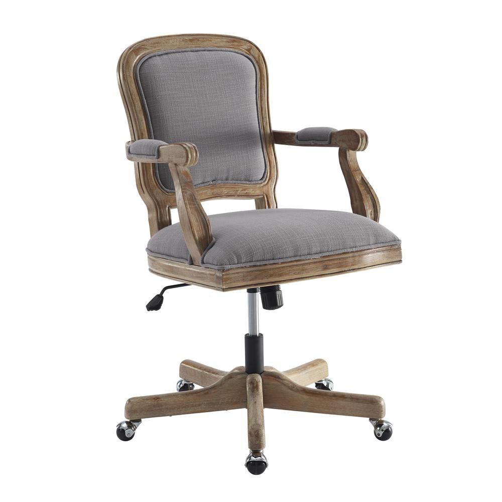 Maybell Office Chair, Light Gray - Ethereal Company