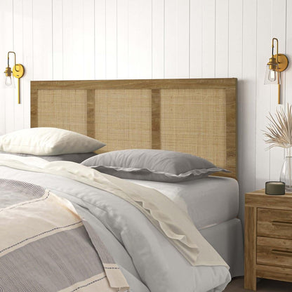 Meadow Queen/Full Headboard - Oak Finish - Ethereal Company