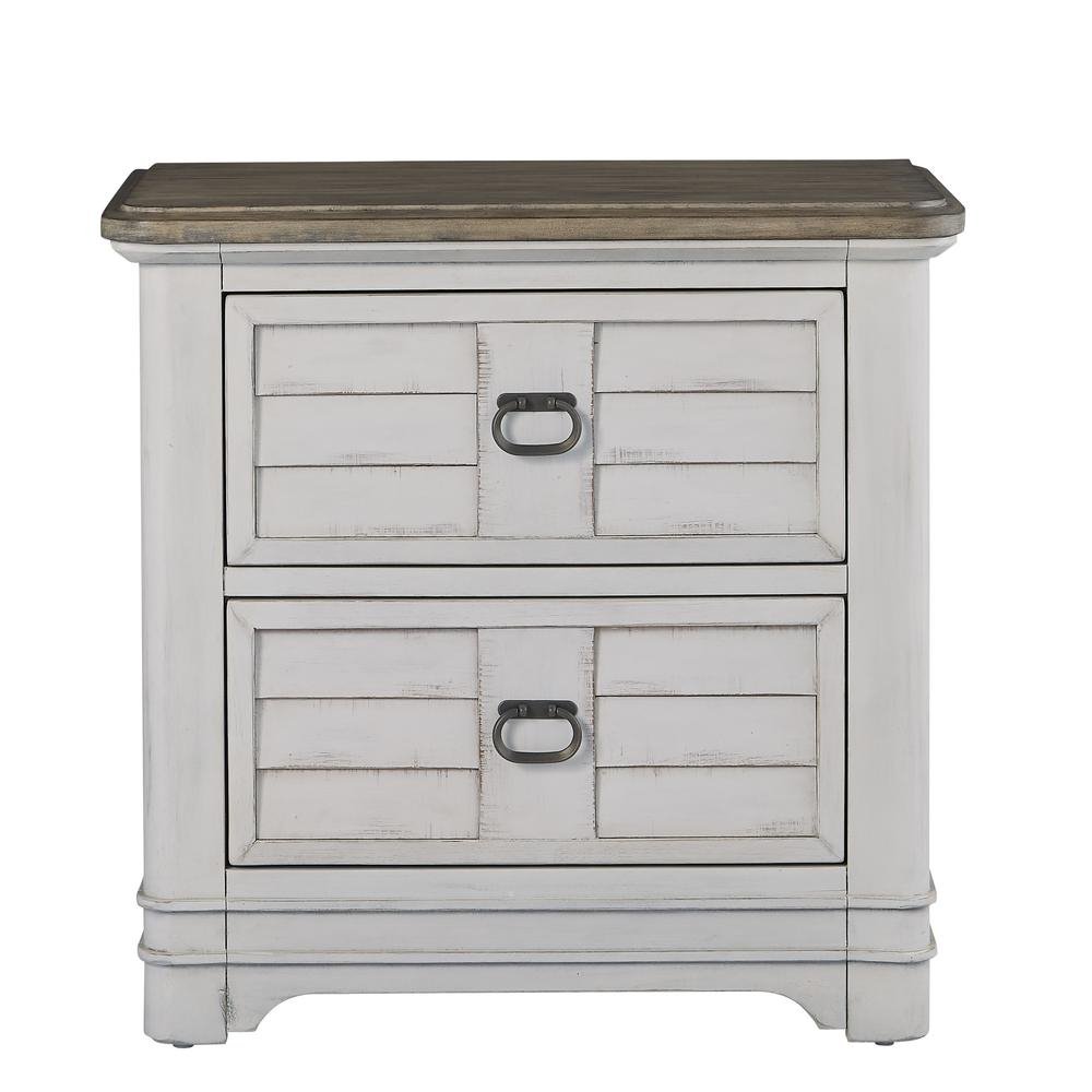 Meadowbrook Nightstand - White-washed - Ethereal Company